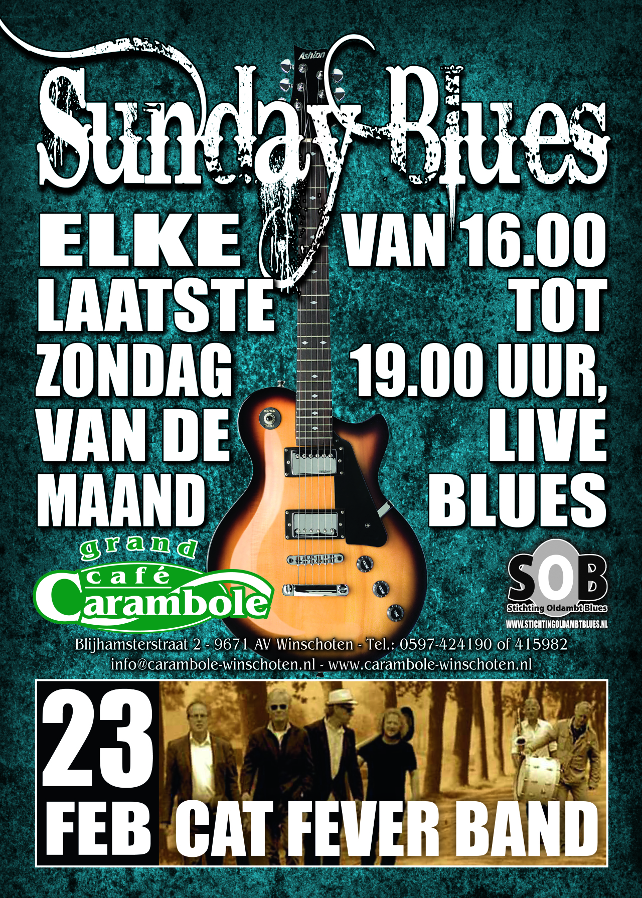 Bluesmiddag met Cat  Fever Band Grand Caf  Carambole